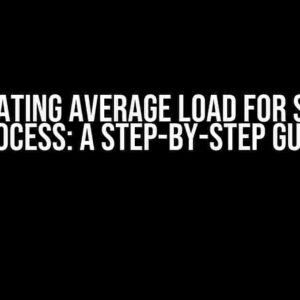 Calculating Average Load for Specific Process: A Step-by-Step Guide