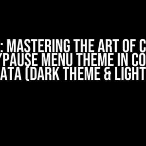 Flutter: Mastering the Art of Changing Copy/Pause Menu Theme in Common ThemeData (Dark Theme & Light Theme)