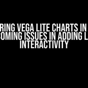 Mastering Vega Lite Charts in React: Overcoming Issues in Adding Legend Interactivity