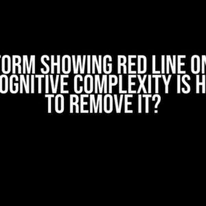 PhpStorm Showing Red Line on Code Where Cognitive Complexity is High: How to Remove It?